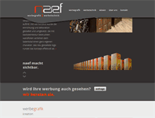 Tablet Screenshot of naef-werbegrafik.ch